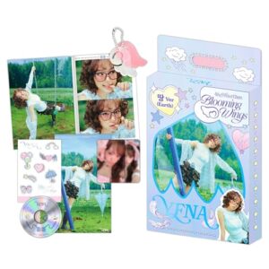 YENA - 4th Mini Album [Blooming Wings] (Earth Ver.) Outbox + Photo Book + CD-R + Wings Key Ring + Mini Poster + Sticker + 2 Extra Photocards - YENA (CDs)