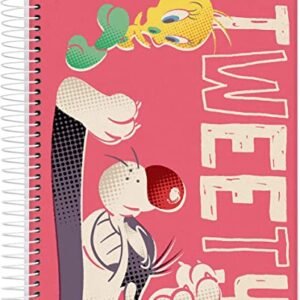 Caderno Espiral Univ CD 1 Matéria 80 Fls Tweety Vermelho Jandaia (CDs)
