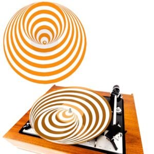Briwooody Tapete para toca-discos de acrílico para toca-discos vintage de vinil de 30,5 cm, tapete acrílico para toca-discos LP de vinil, capa antiestática, melhora o som dos acessórios para (Equipamentos)