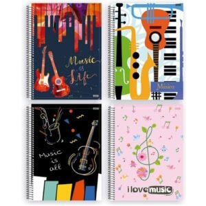CADERNO UNIV CD 1M 80F MUSICA - 10391 - SĂO DOMINGOS (CDs)