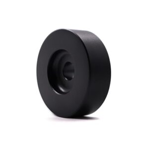 MayRecords Adaptador para Discos de 45 Rpm, Em Alumínio Sólido, com Cúpula para Discos de Vinil de 7 Polegadas (Preto). (Equipamentos)