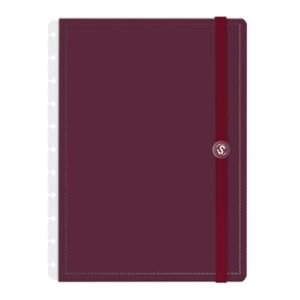Capa e Contracapa Iscool Disc Para Caderno G Solid Colors Marsala (Discos de Vinil)