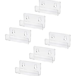 ACRIHOME Suporte de Parede para Discos de Vinil LP, Acrílico Transparente, Kit com 3 Peças, Montagem na Parede, Design Minimalista, Exposição Decorativa (6) (Equipamentos)