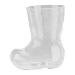 KiBcsLic Caneca de vidro para cerveja 380ml em formato de bota, copo de cerveja com alto teor de borossilicato, copo para bebidas geladas para festas e (Cervejas)