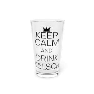 Teegarb Letter Blanket Hilarious Keep Calm And Drink Kölsch Bebidas alcoólicas bem-humorado álcoois fermentados copo de fermentação, 473 g 473 g (Cervejas)
