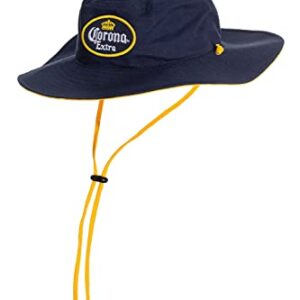 Chapéu Boonie Adulto Unissex Corona Extra Sport Outdoor Sun Bucket Azul, Azul, Tamanho �nica (Cervejas)