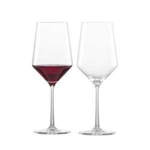 ZWIESEL GLAS Pure Cabernet Taça de vinho tinto (conjunto de 2), taças de vinho graciosas para vinho tinto, copos de cristal Tritan seguros para lava-louças, feito na Alemanha (540 ml) (Vinhos)