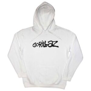 Rock Off officially licensed products Moletom masculino com capuz Gorillaz Cracker Island branco, Branco, M (CDs)