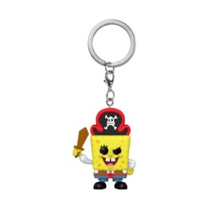 Funko Pop! Chaveiro: O Filme Bob Esponja - Chaveiro Novidade Bob Esponja Calça Quadrada - Minifigura Colecionável - Enchimento de Meias - Ideia de Presente - Mercadoria Oficial - Fãs de Desenhos (Bonecos)