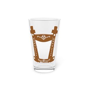 Copo de cerveja 473 g couro bem-humorado Baviera Tracht Dirndl Alemanha feriados novidade religiosa germânica 473 g (Cervejas)