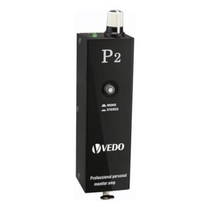 Amplificador de Monitor Pessoal VD-P2, Amplificador de Fone de Ouvido Profissional, Entrada XLR/TRS, Chave Mono/Estéreo, Clip de Cinto, 12h de Bateria, Ideal para Músicos, Shows e Estúdio (Equipamentos)