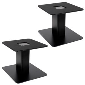 Tlingt Support Conjunto de Dois Suportes de Mesa Paracx de Som, Bandeja de Metal Resistente de 18 Cm X 18 Cm, Base Plana E Robusta para Monitores Ecx de Som de Estante de 10 Cm A 18 Cm, Suporte (Equipamentos)