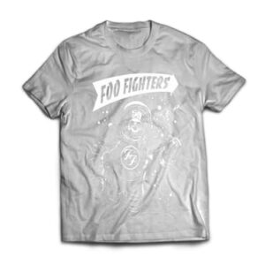Ultrav Store, Camiseta Masculina Foo Fighters Dave Grohl Cor:Cinza Mescla Claro;Tamanho:P (CDs)