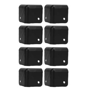 Dpofirs 8pcs Protetores de Canto de Ferro Resistente Com Amortecedores de Absorção de Choque para Alto-falantes, Amplificadores de Guitarra, Gabinetes e Móveis - Protetores de Borda Universais de 90 (Equipamentos)