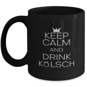 Caneca de café engraçada Keep Calm & Drink Kolsch (Cervejas)