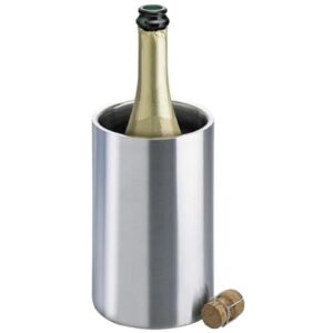Balde Resfriador de Vinho e Champanhe em Aço Inox Premium 1500ml 18x12cm Acabamento Escovado (Vinhos)