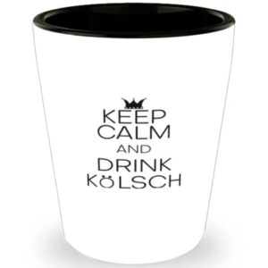 Copo de shot Party Funny Keep Calm & Drink Kolsch (Cervejas)