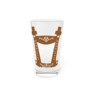 Teegarb Letter Blanket Copo de cerveja de couro humorístico Bavaria Tracht Dirndl Alemanha Holidays novidade religioso germânico, 473 g 473 g (Cervejas)