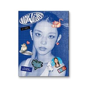 NewJeans New Jeans 1º álbum EP versão Bluebook CD + Mini pôster no pacote+ livro de registros+ livro pin-up+ manual de telefone+ cartão de identificação+ pacote de adesivos+ cartão de fotos+ rastreamento selado (Versão Hanin) (CDs)