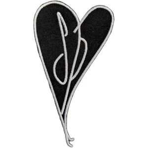 Patch de tecido The Smashing Pumpkins Gish Heart, Preto, One Size (Discos de Vinil)