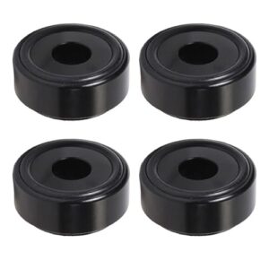 Almofadas de ponta de alto-falante HiFi, 4 peças de alumínio com pés de isolamento de alto-falante de 2 cm x 1 cm, amortecedor de áudio, isoladores de toca-discos de alta qualidade com borracha (Equipamentos)