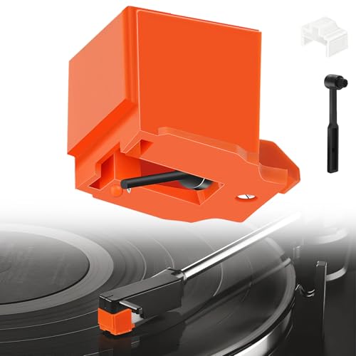 ATN95E Diamond Turntable Agulha Stylus de substituição, compatível com toca-discos de vinil Audio-Technica AT-LP120X (ATN3600L (laranja)) (Discos de Vinil)