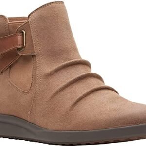 Ghete Clarks Tamzen Mid pentru femei 6.5 C/D US Tan-Suede (CDs)