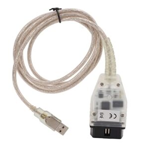 Cosiki Interface Usb da Ferramenta de Diagnóstico K + Dcan Obd2 Com Cd Adequado para Série 3 E46 E83 E90, Cabo de Digitalização de Alto Desempenho para Proprietários de Automóveis (CDs)