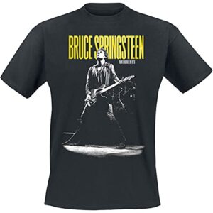 Bruce Springsteen masculino, Preto, M (Discos de Vinil)