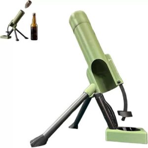 Abridor Garrafa Cerveja Bala Lança Morteiro Abridor Garrafa Abridor Garrafa 51mm Morteiro Abridor Garrafa Mãos Livres para Qualquer Entusiasta de Cerveja Como Presente de Dia dos Pais (Cervejas)