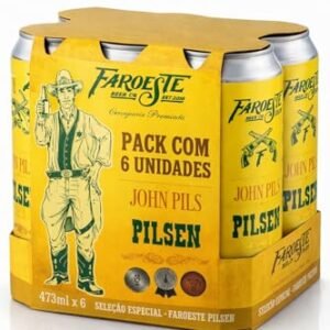 Pack 6 Cervejas Pilsen Puro Malte 473ml Artesanal Faroeste Beer (Cervejas)