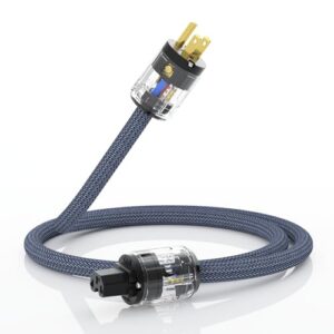 Monosaudio Cabo de Alimentação Hi-Fi para Audiófilos, 12 Awg, 3 Pinos Padrão Americano Macho para Iec Fêmea, 125 V 15 A, Cabo de Alimentação de Áudio de 3 Pinos (1 M). (Equipamentos)