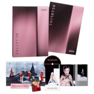 DEADLINE 3rd MINI ALBUM (Random Ver.) Photobook + Group Folded Poster + CD + Graphic Sticker + 2 Pin Badges + 4 Extra Photocards Official K-POP Sealed Album - BLACKPINK (CDs)