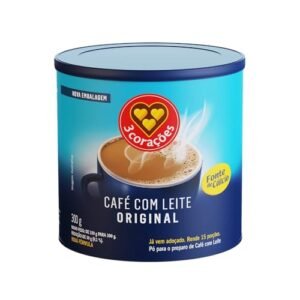 3 Corações Café com Leite 3 Corações com Cálcio Lata 300g (Café)