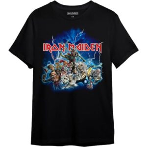 Camiseta Iron Maiden All Eddies (BR, Alfa, G, Regular, Preto) (CDs)