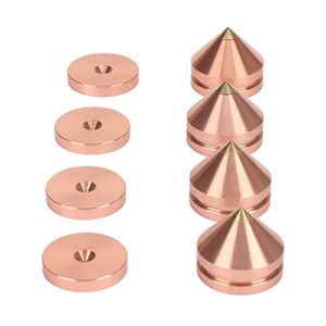 Cosiki Almofadas para Pés Com Isolamento de Alto-falante Efeito de Alto Amortecimento para Amplificador Com Menos Ruído Almofadas de Pontas para Toca-discos Subwoofer CD DVD Players Material de Liga (Equipamentos)