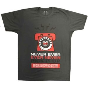 Camiseta Rock Off Radiohead 'Never Pick It Up' (carvão), Carvão, M (CDs)