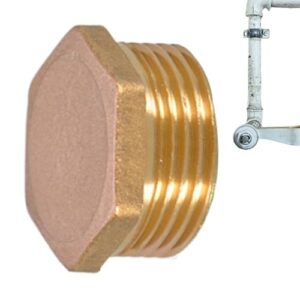 Acessórios para tubos, plugue para tubos,Plugue de tubo conector galvanizado | Encaixe de plugue cego, de porta portátil, de tubulação de água, adaptador de mangueira para petróleo petro (Cervejas)