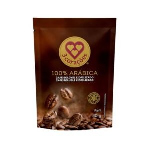 3 Corações Café Solúvel 3 Corações Liofilizado 100% Arábica Refil 40g (Torra Clássica) (Café)