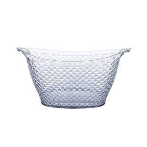 Balde Para Gelo Luxxor 18l Paramount Em Acrílico Transparente Balde De Gelo Grande Para Bar, Festas E Eventos, Ideal Para Bebidas, Champanhe, Cerveja E Uso Decorativo (Cervejas)