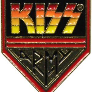 C&D Visionary Broche de lapela de metal Kiss Army vermelho, amarelo, dourado (CDs)