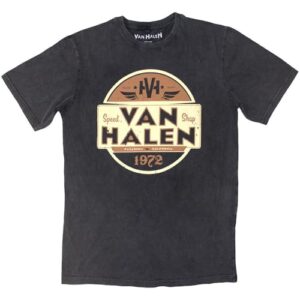 Camiseta Van Halen Speed Shop Stone Wash carvão, Carvão Ativado, M (CDs)