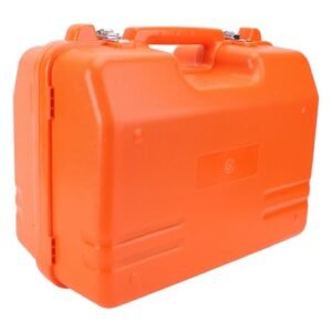 AUNMAS Estojo de Transporte da Estação Total do Prisma Dos Portfólios, Caixa de Armazenamento do Instrumento de Nivelamento Com Material áspero Dos Pp de Fechamento Dobro para (CDs)