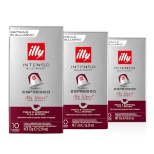 30 Cápsulas para Nespresso, Café Italiano Illy, Intenso (Café)