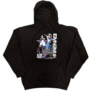 Eminem Logotipo Detroit com capuz Marshal Mathers novo oficial unissex preto, Preto, G (CDs)