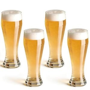 ANCRIA Copos de cerveja 510 g Pilsner conjunto de 4 copos de cerveja artesanais copos de cerveja bar casa, copos de vidro (Cervejas)
