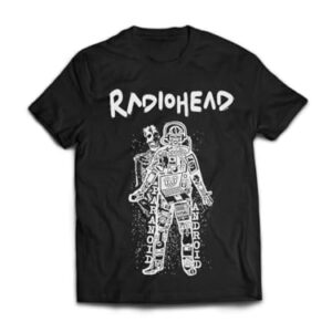 Ultrav Store, Camiseta Masculina Radiohead OK Computer Cor:Preta;Tamanho:G (CDs)