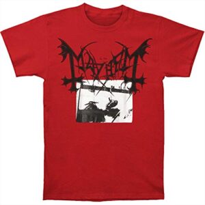Mayhem Camiseta masculina Deathcrush vermelha (CDs)