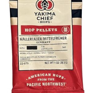 HopUnion - 2050A Imported Hop Pellets for Home Brew Beer Making (German, Hallertau) 1oz (Cervejas)