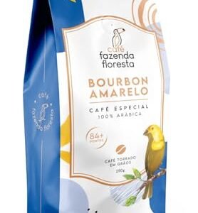Fazenda Floresta Café Especial Bourbon Amarelo Torrado e Moído 250g Torra Média Intensidade 6 84+ Pontos (Café)